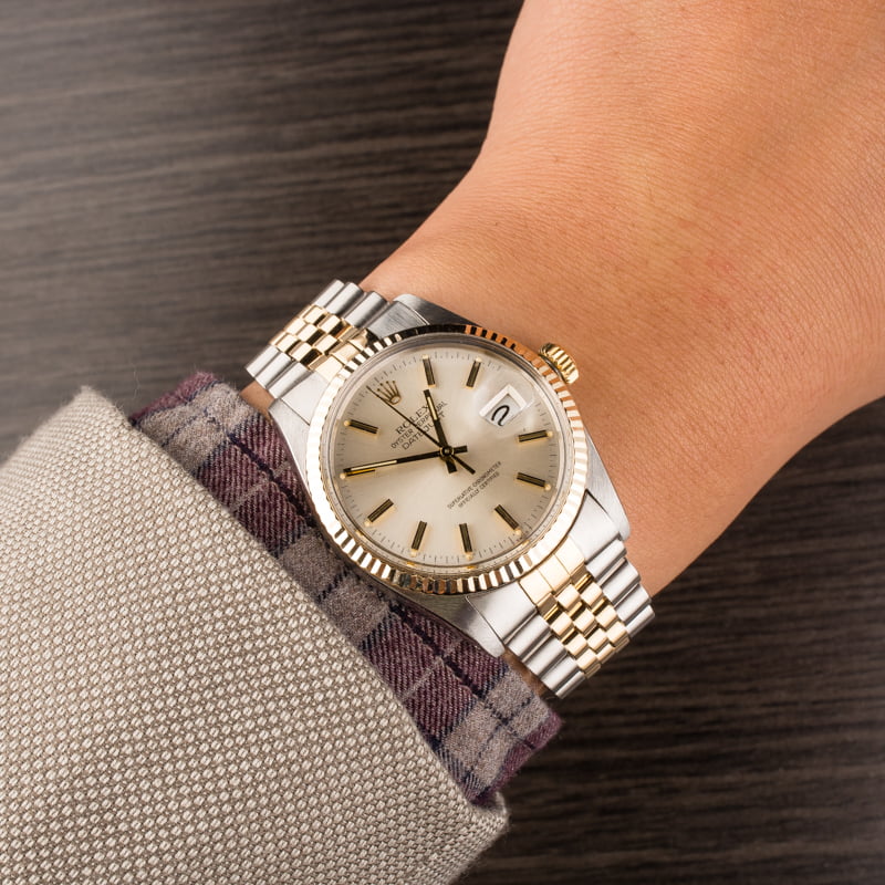 Used Rolex Silver Dial Datejust 16013