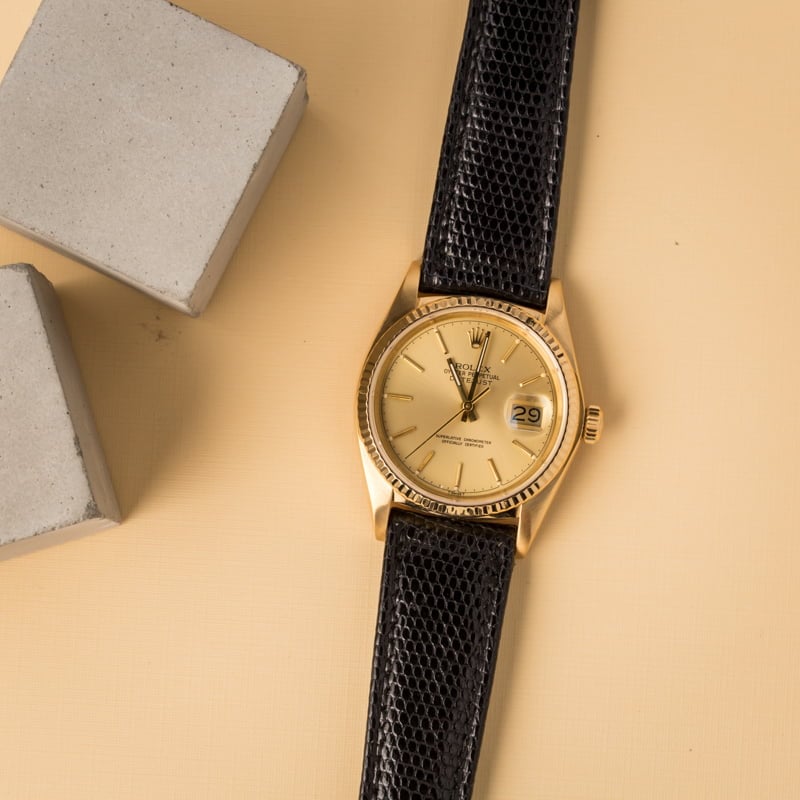 Mens Rolex Datejust 16018 Champagne Dial