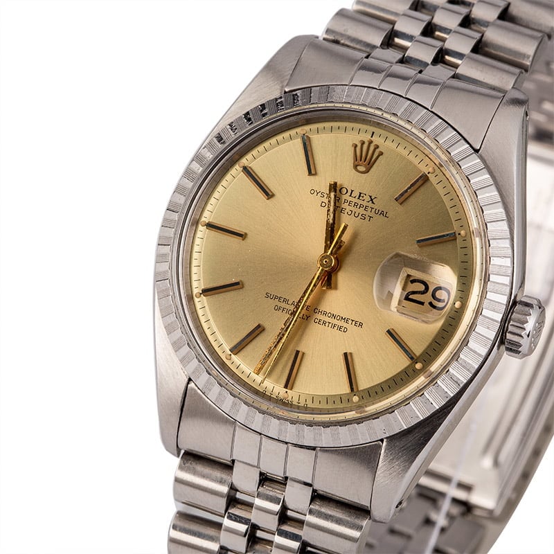 Pre-Owned Rolex Datejust 1603 Champagne Dial