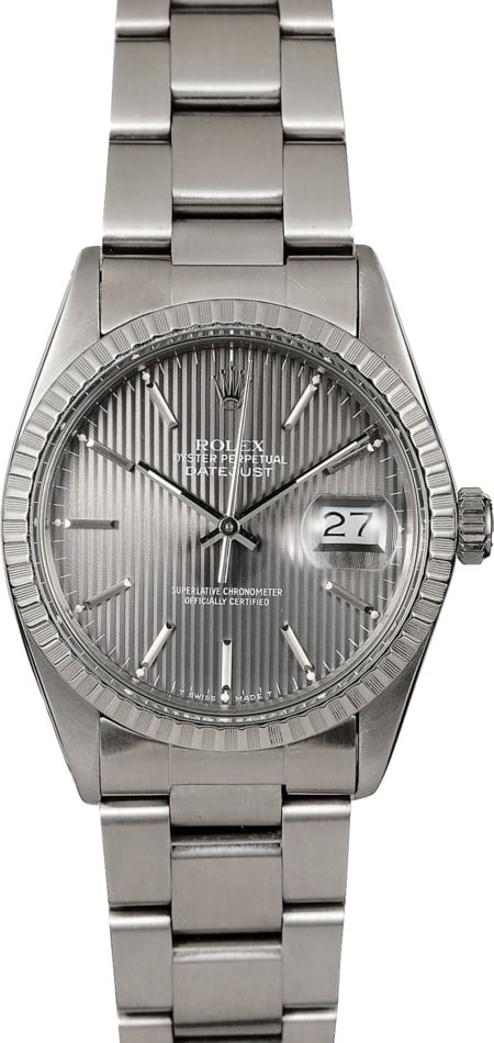 Rolex Datejust 16030 Slate Tapestry Dial