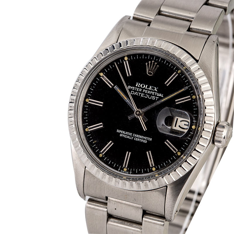 Pre-Owned Rolex Datejust 16030 Black Dial