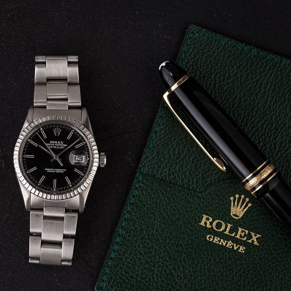 Pre-Owned Rolex Datejust 16030 Black Dial