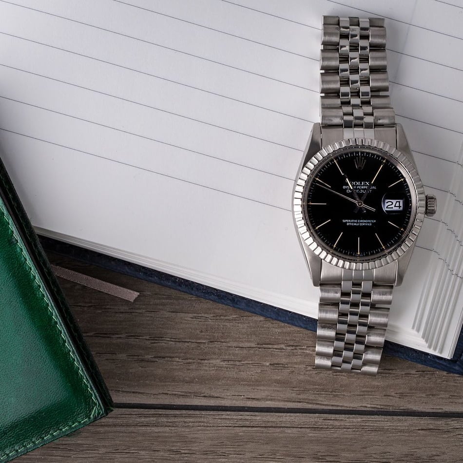Pre-Owned Men's Rolex Datejust 16030 Black Dial