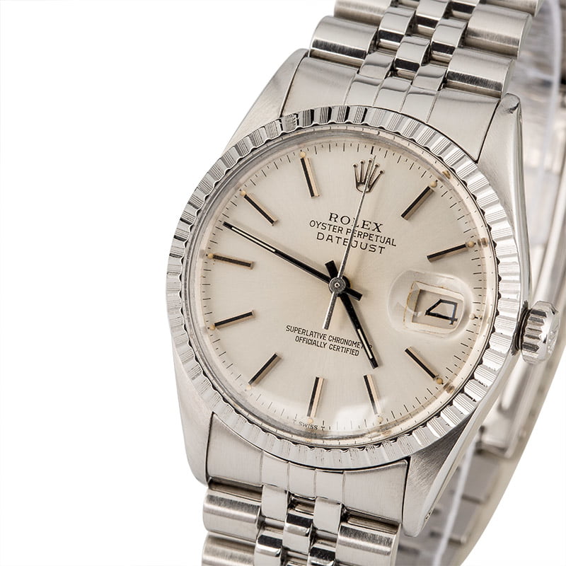 Pre-Owned Rolex Datejust 16030 Silver Index Dial