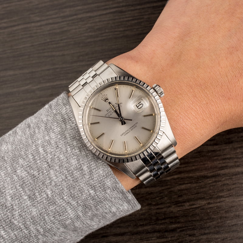 PreOwned Rolex Silver Dial Datejust 16030