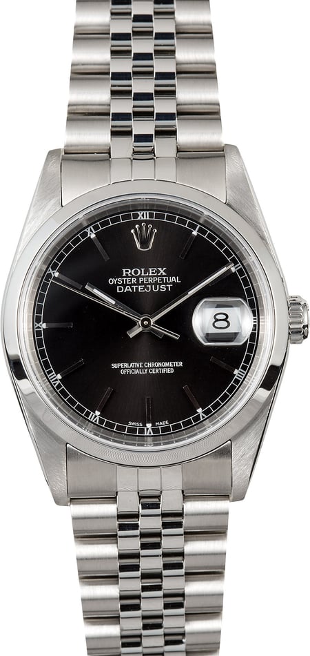 Rolex Datejust Stainless Steel Watch 16200