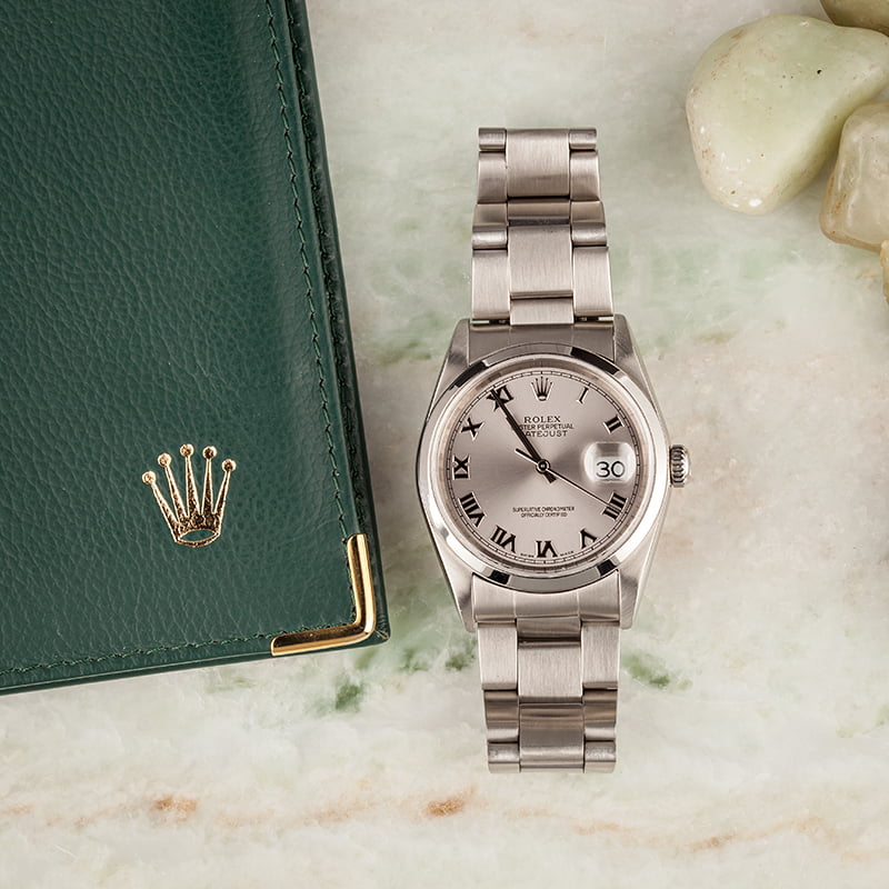 Pre-Owned Rolex Datejust 16200 Silver Dial