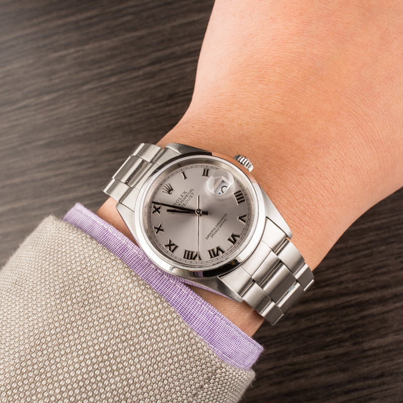 Pre-Owned Rolex Datejust 16200 Silver Dial