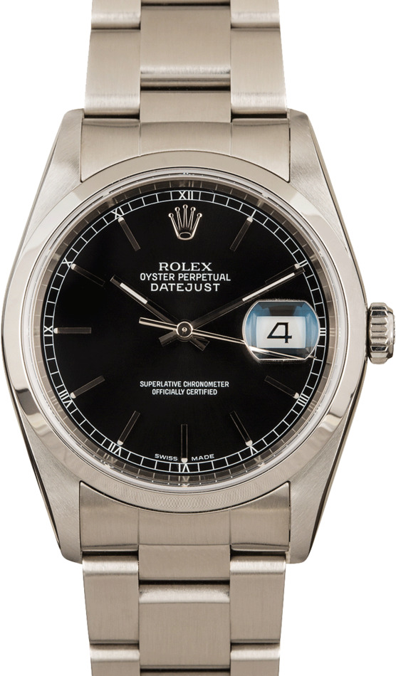 Rolex Datejust Black Ref 16200