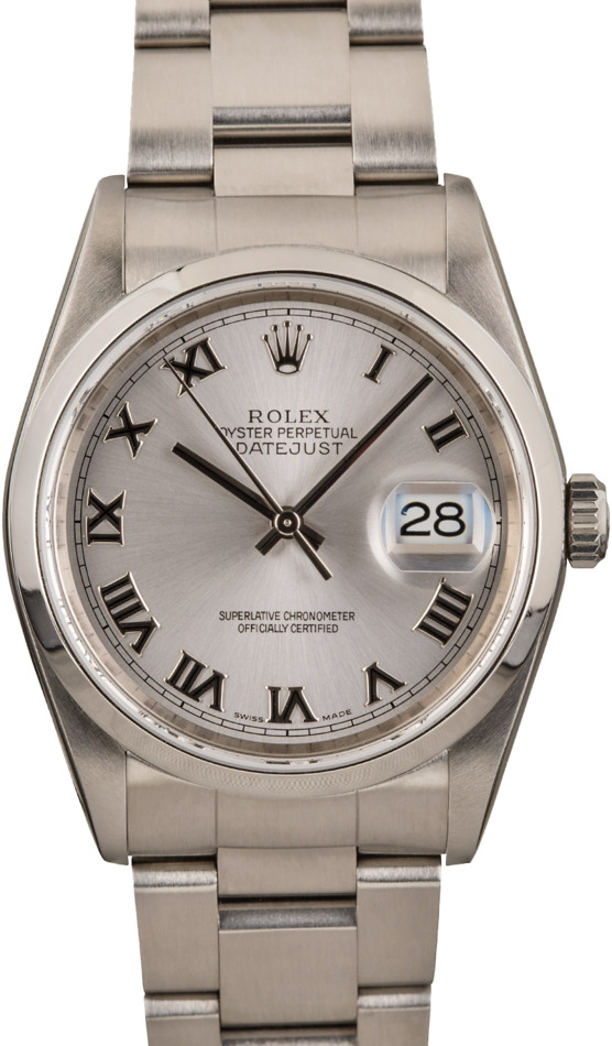 Rolex Datejust 16200 Silver Dial