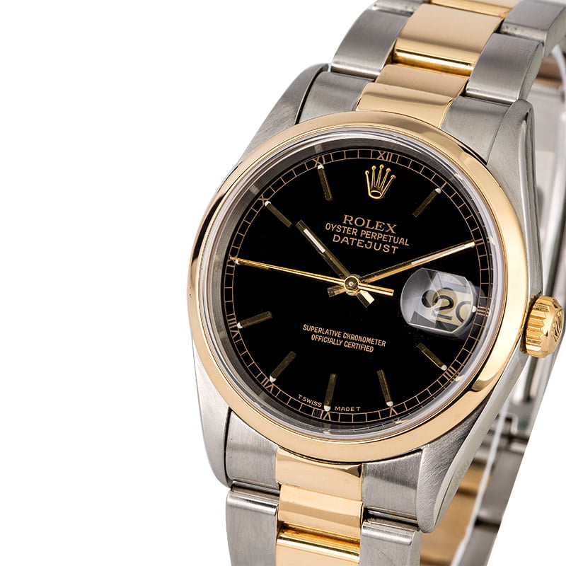 Rolex Datejust 16203 Black Dial