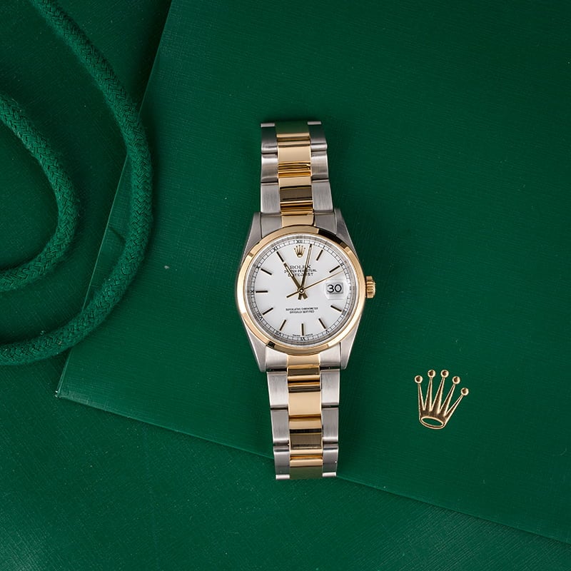 Used Rolex Datejust 16203 Two Tone Oyster Band