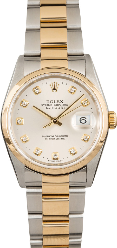 Pre Owned Rolex Datejust 16203 Diamond Dial