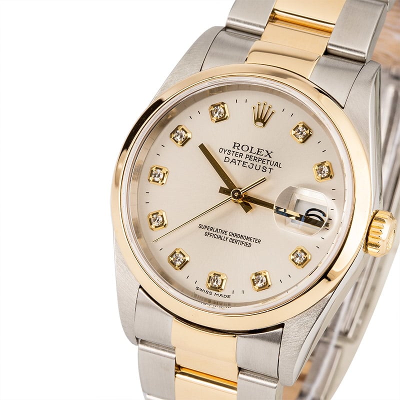 Pre Owned Rolex Datejust 16203 Diamond Dial