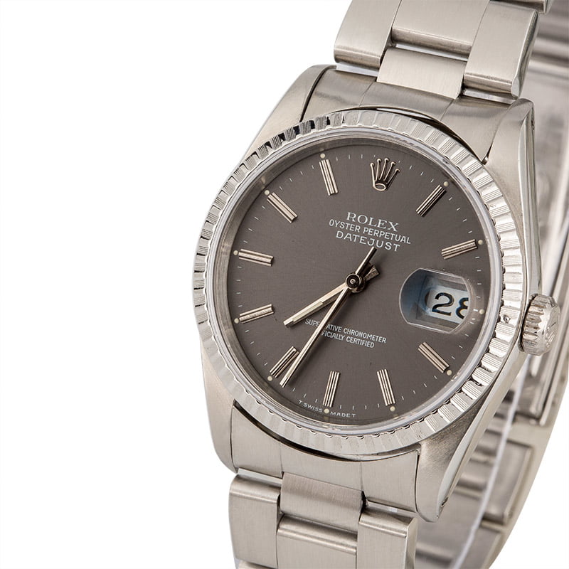 Pre-Owned Rolex Datejust 16220 Steel Oyster