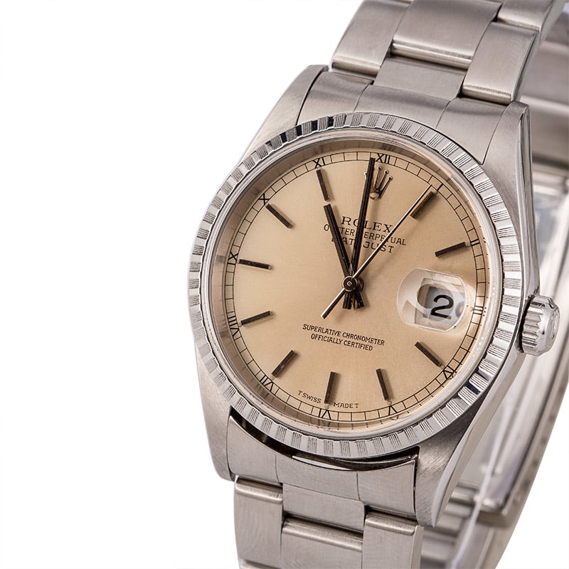 Rolex Datejust 16220 Silver Index Dial T