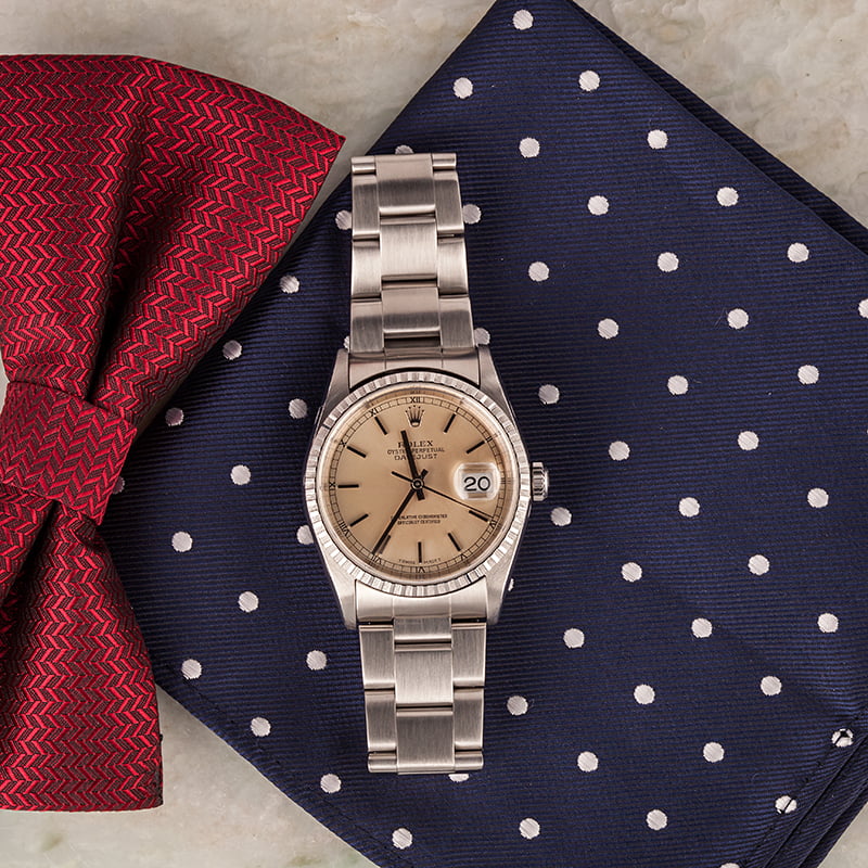 Rolex Datejust 16220 Silver Index Dial T