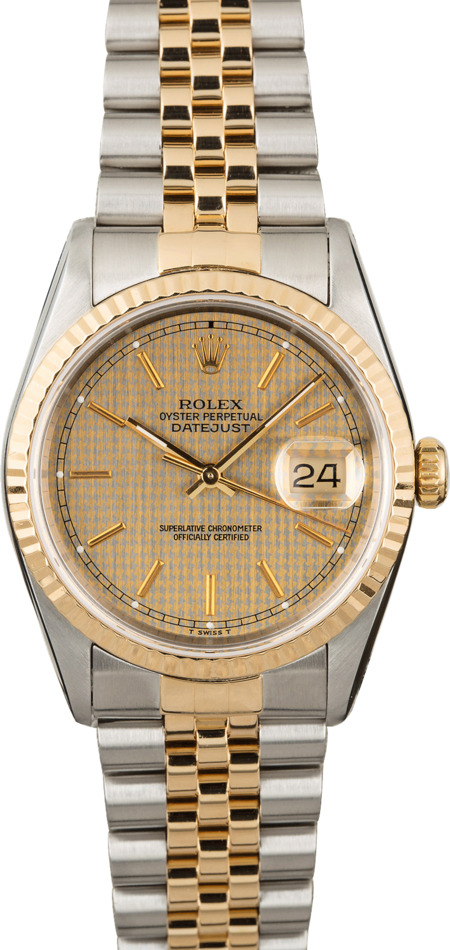 rolex houndstooth dial