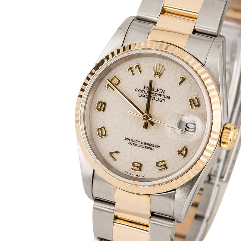 Pre Owned Rolex Datejust 16233 Ivory Jubilee Dial