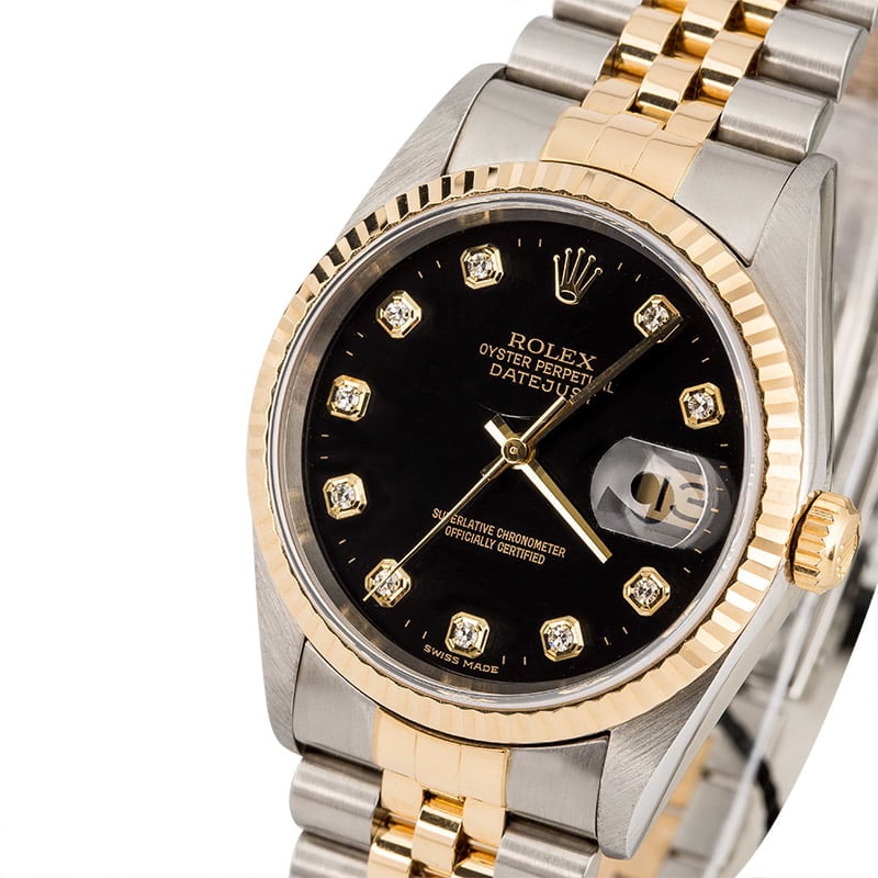 Rolex Diamond Dial Date Just 16233