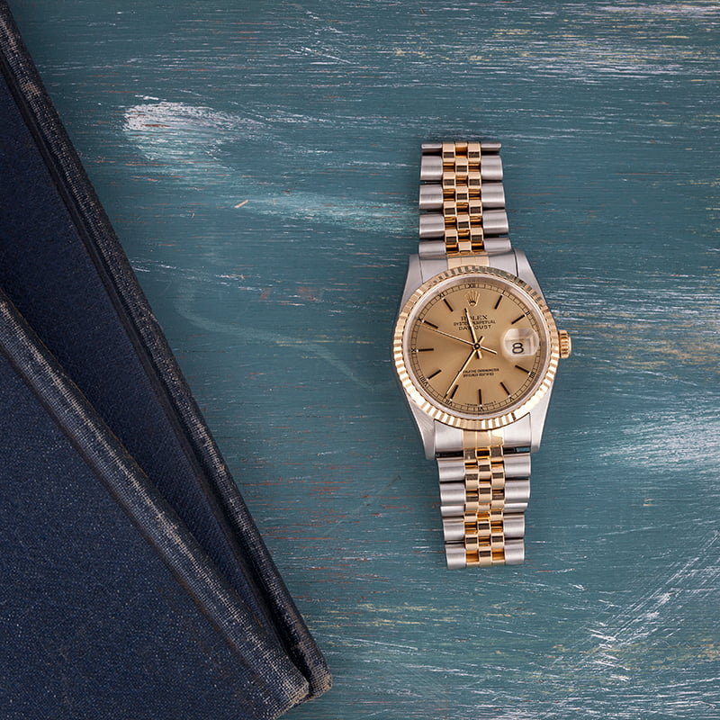 PreOwned Rolex Champagne Dial Datejust 16233