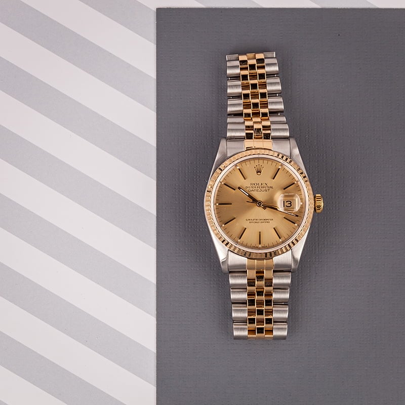 Pre-Owned Rolex Datejust 16233 Champagne Index