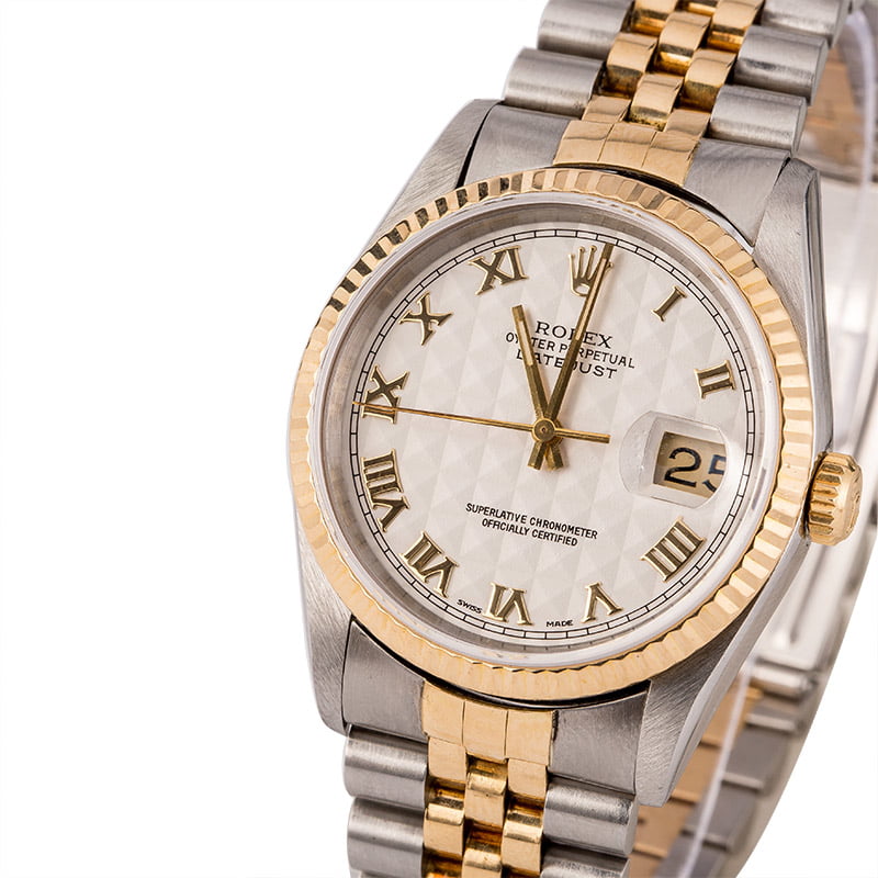 Pre-Owned Rolex Datejust 16233 Pyramid Dial T