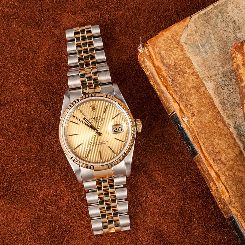Pre-Owned Rolex 16233 Datejust Tapestry Dial