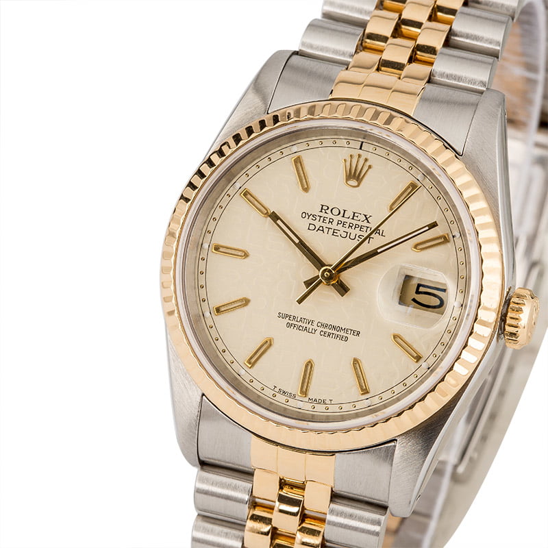 Pre Owned Rolex Datejust 16233 Ivory Jubilee