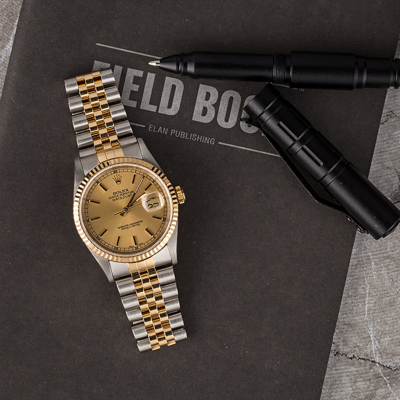 Pre Owned Champagne Dial Rolex Datejust 16233