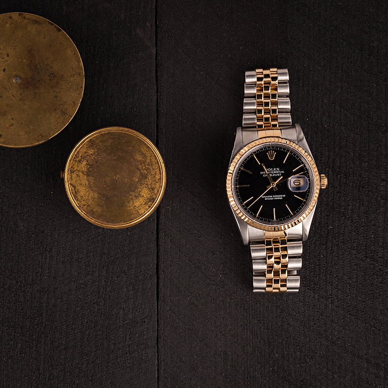 Used Rolex Datejust 16233 Black Dial T