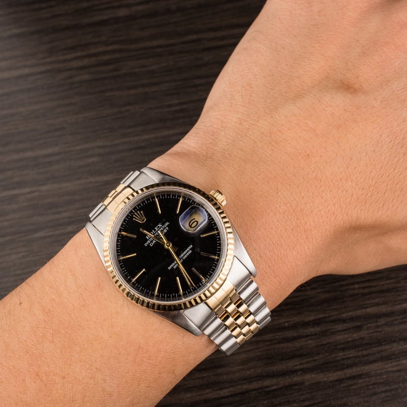 Used Rolex Datejust 16233 Black Dial T