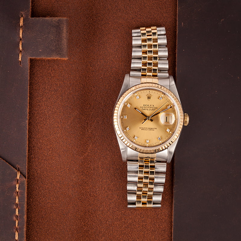 Pre-Owned Rolex Datejust 16233 Diamond Dial Watch T