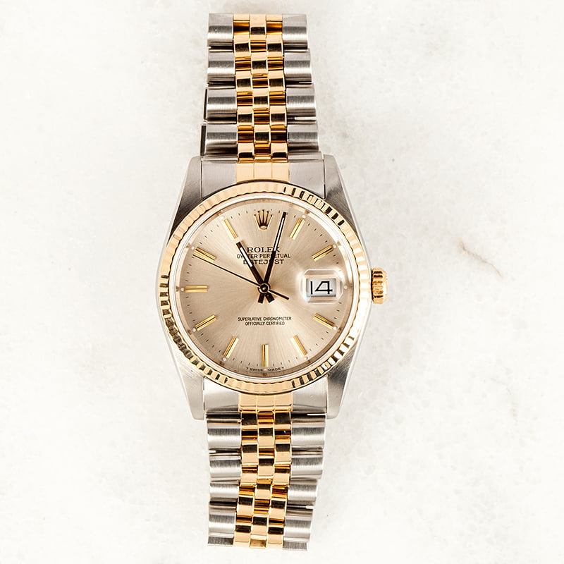 Datejust Rolex 16233 Steel & Gold Oyster