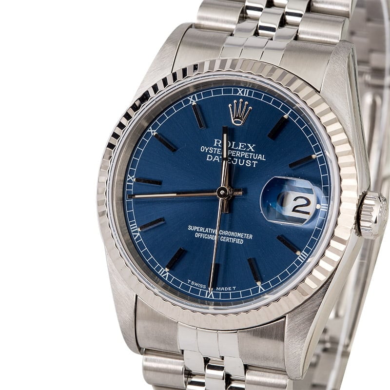 Used Rolex Datejust 16234 Blue Dial