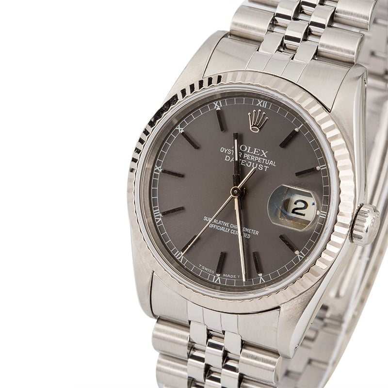 Rolex Datejust 16234 Slate Index Dial