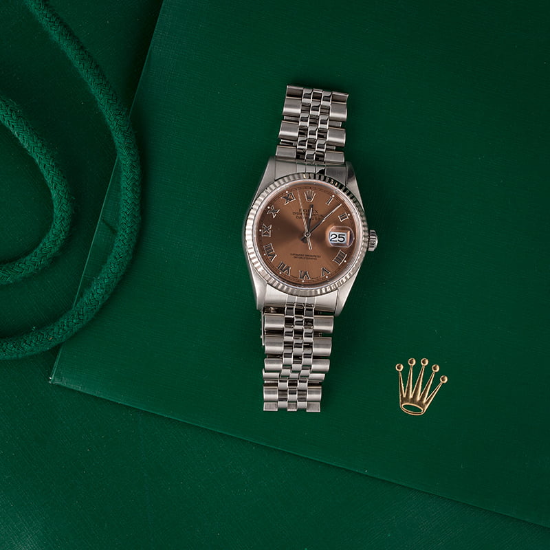PreOwned Rolex Datejust 16234 Salmon Dial