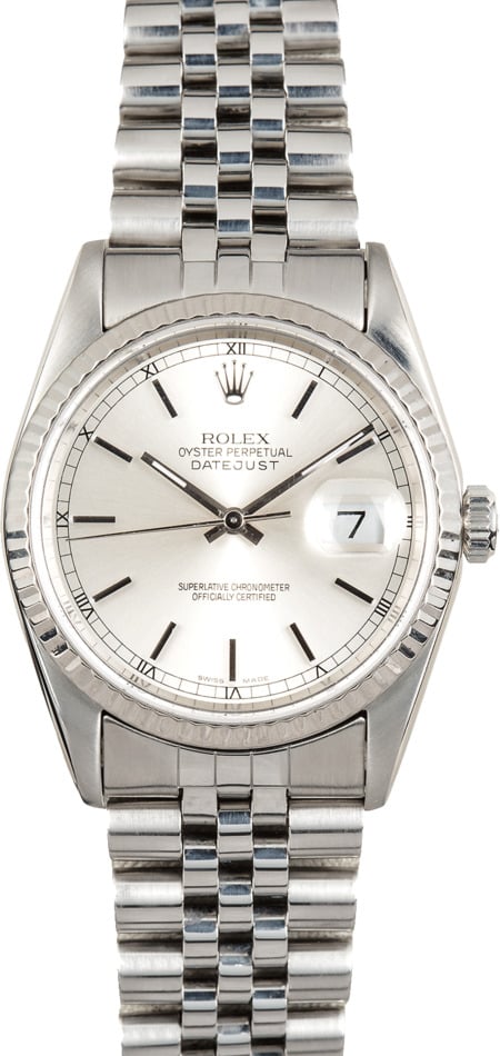 Rolex Datejust 16234 White Gold Bezel