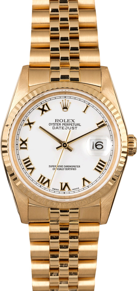 Rolex Datejust 16238 Yellow Gold Jubilee