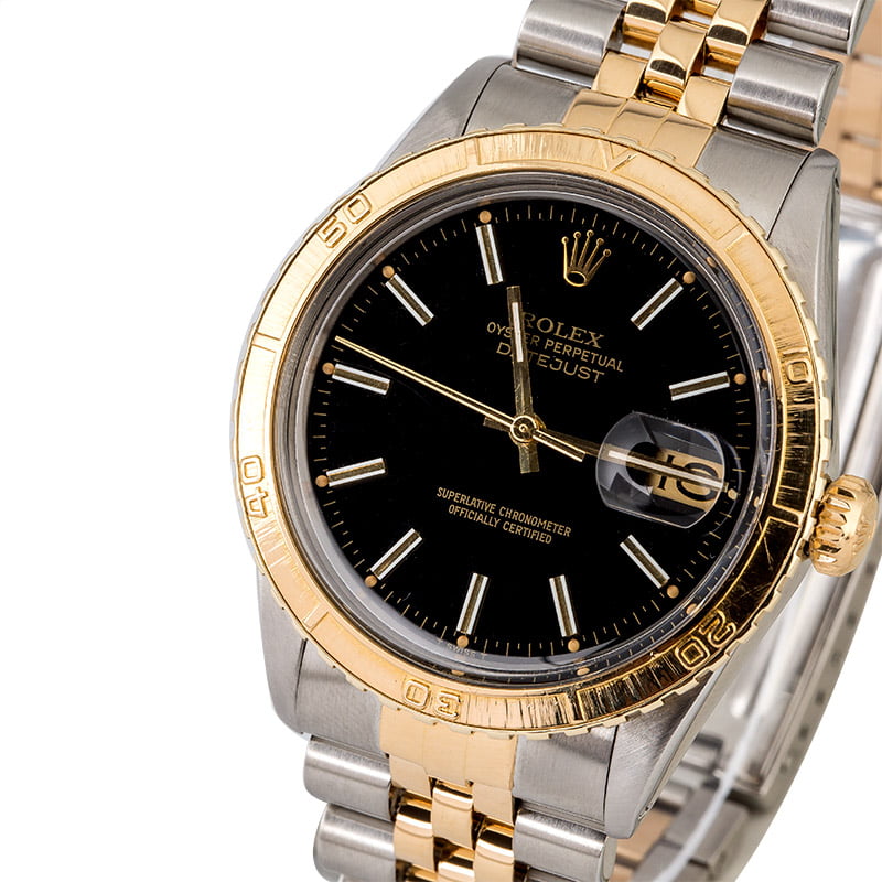 Rolex Datejust 16253 Black Dial 'Thunderbird'