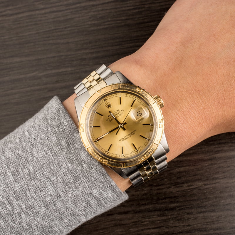 Used Rolex Thunderbird DateJust 16253 Steel and Gold