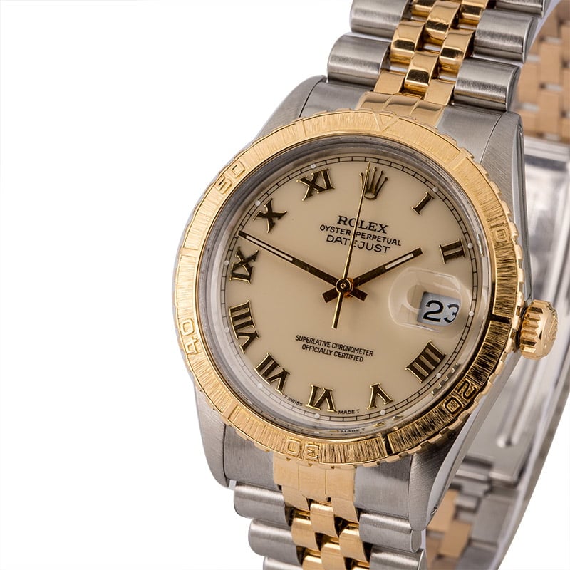 Pre-Owned Rolex Datejust 16253 Ivory Roman Dial