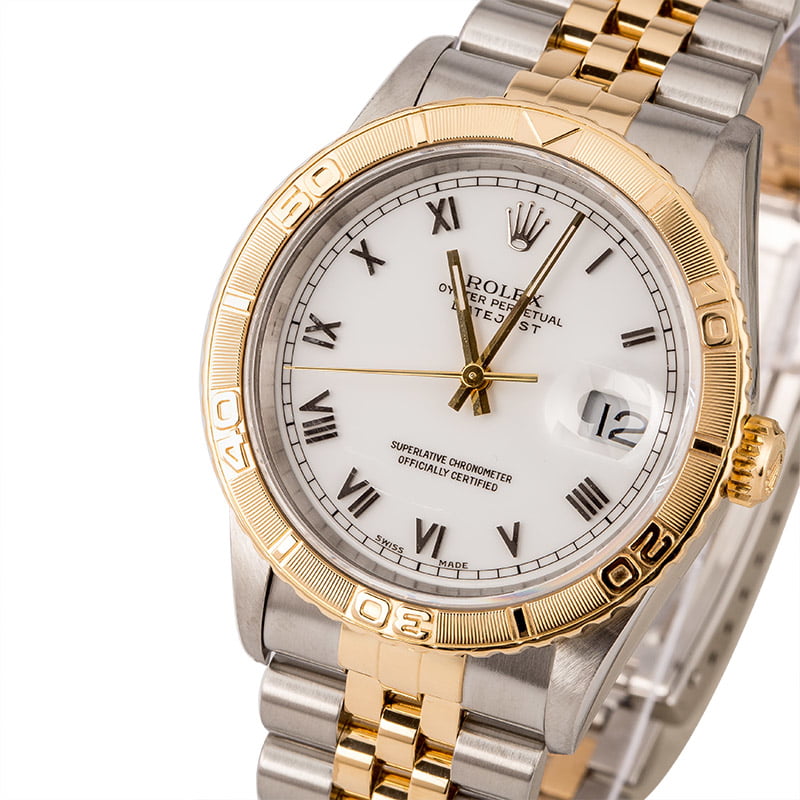Used Rolex Datejust Turn-O-Graph 16263 Two Tone Jubilee