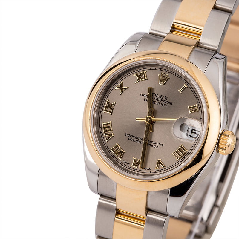 Pre-Owned Rolex Datejust 178243 Slate Roman Dial