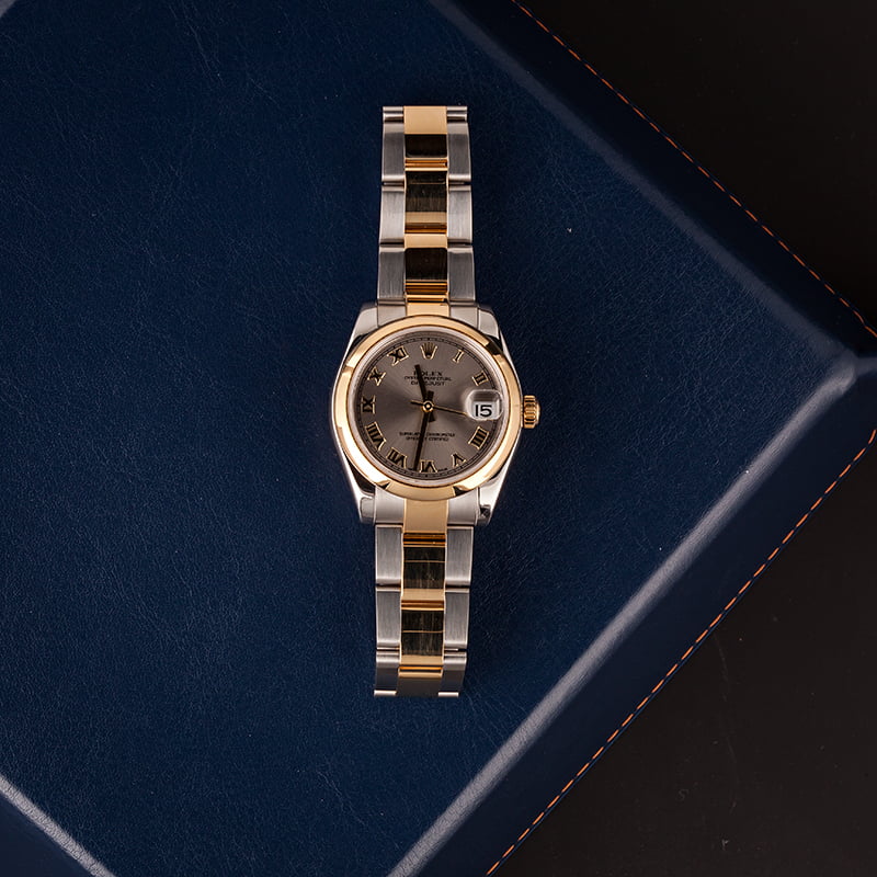 Pre-Owned Rolex Datejust 178243 Slate Roman Dial