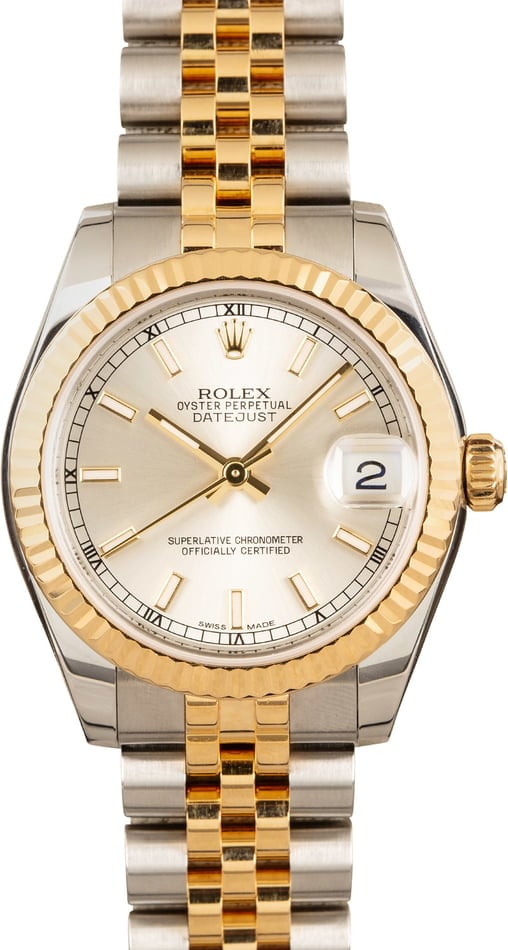 Rolex Datejust 178273 Silver Luminous Index Dial