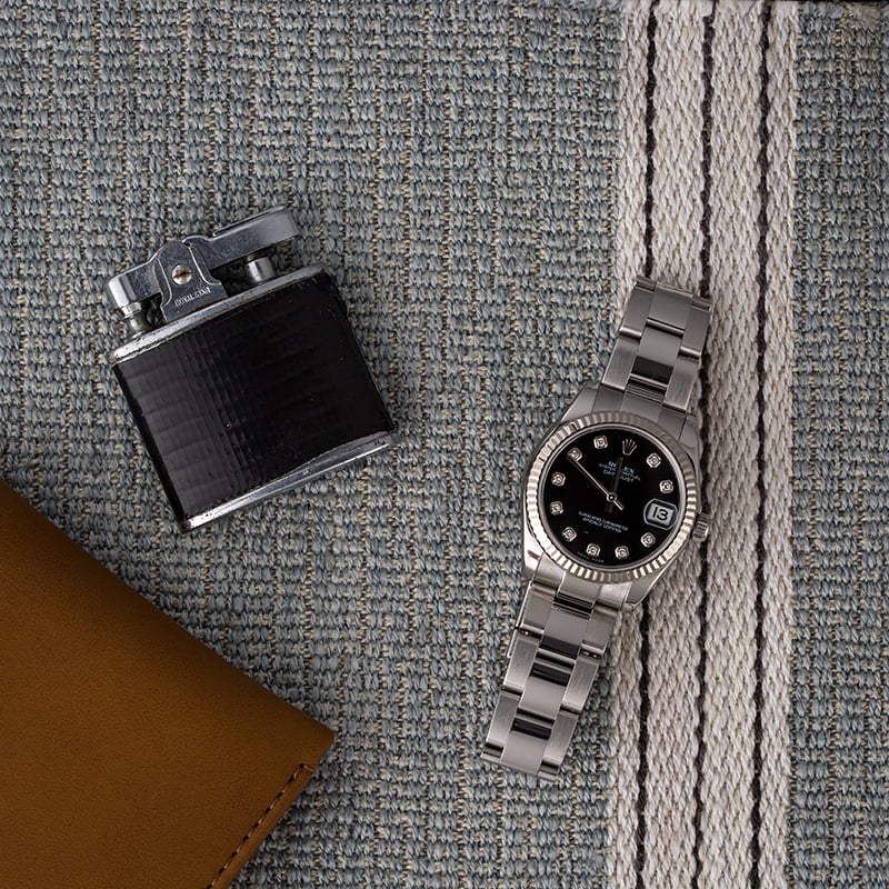 Rolex Mid-Size Datejust 178274 Black Diamond Dial