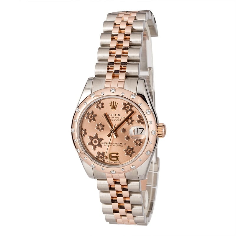 Rolex Datejust 178341 Everose Floral Dial