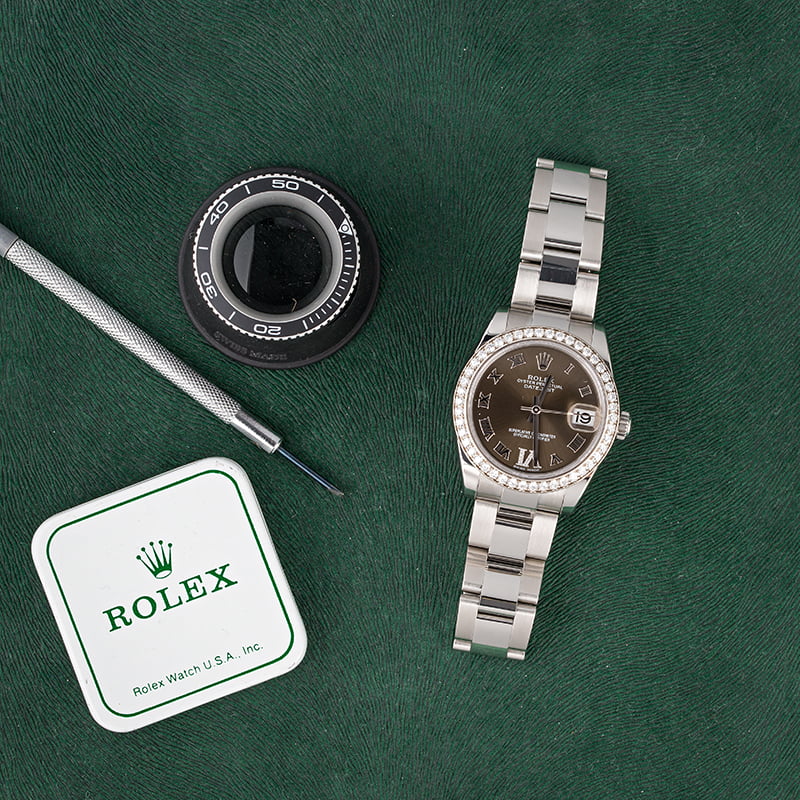 PreOwned Rolex Datejust 178384 Diamond Bezel & VI