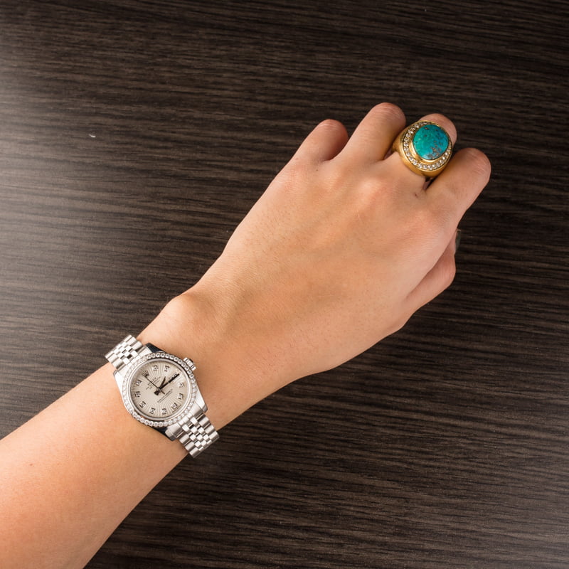Rolex Lady Datejust 179384 Sunburst Diamond Dial